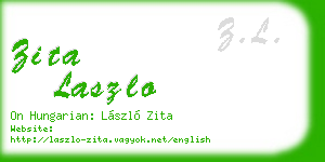 zita laszlo business card